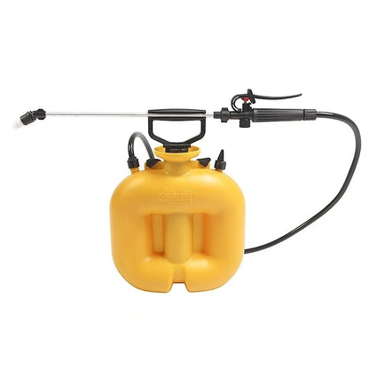 4.7L pressure sprayer nozzle and handle close up.